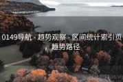 0149导航 - 趋势观察 - 区间统计索引页，趋势路径